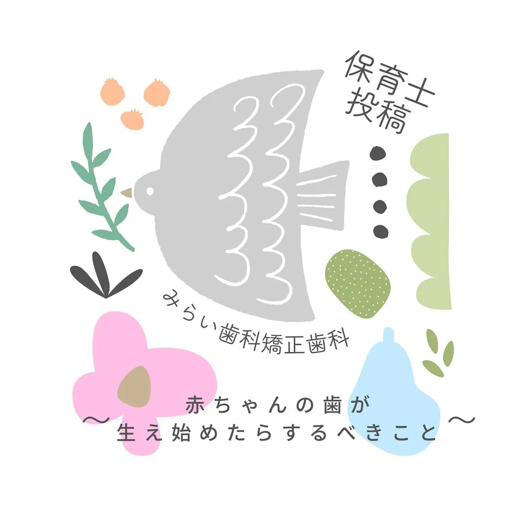 保育士投稿🕊️〜歯が生え始めたらするべきこと🦷〜